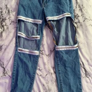 Fashion nova zipper jeans